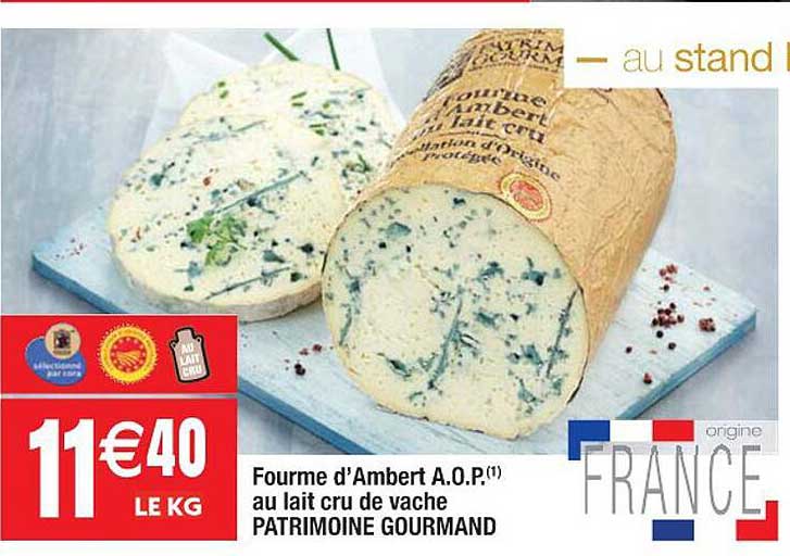 Fourme D'ambert Aop Au Lait Cru De Vache Patrimoine Gourmand