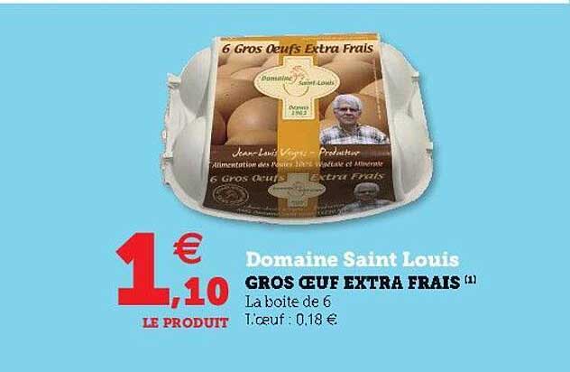 gros œuf extra frais domaine saint louis