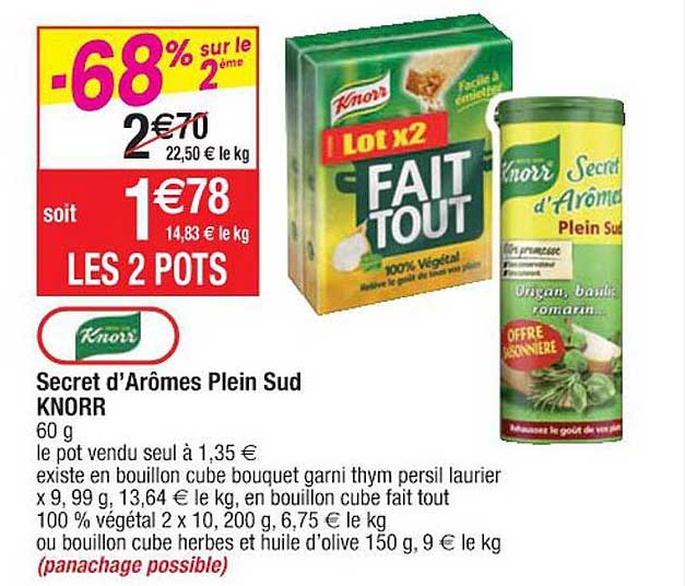 Knorr Secret D'arômes Plein Sud Knorr