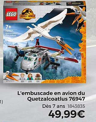 l'embuscade en avion du quetzalcoatlus 76947 lego jurassic world