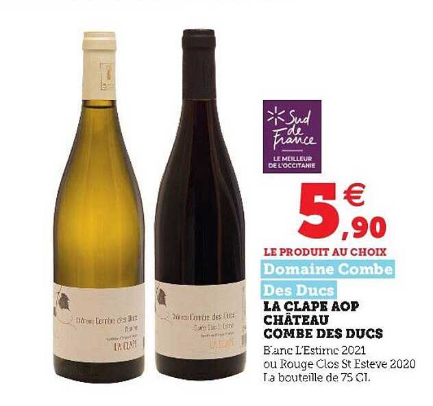 la clape aop château combe des ducs