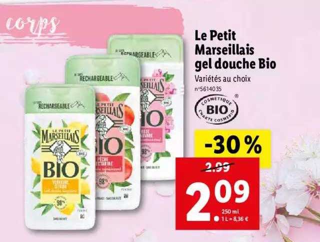 Le Petit Marseillais Gel Douche Bio