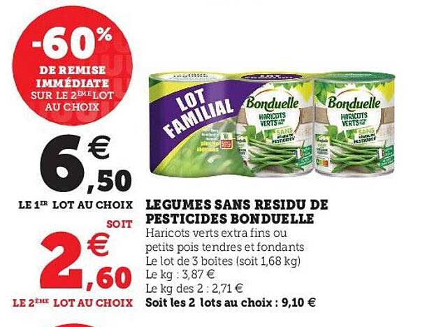 légumes sans résidu de pesticides bonduelle
