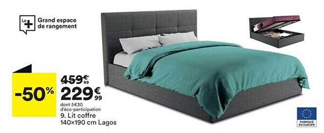 lit cofre 140x190 cm lagos