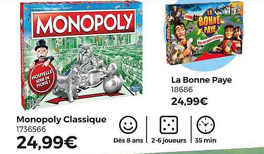 monopoly classique ou la bonne paye