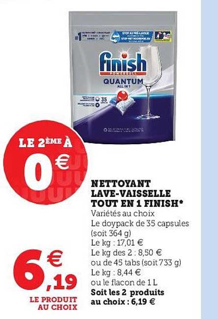 Nettoyant Lave-vaisselle Tout En 1 Finich