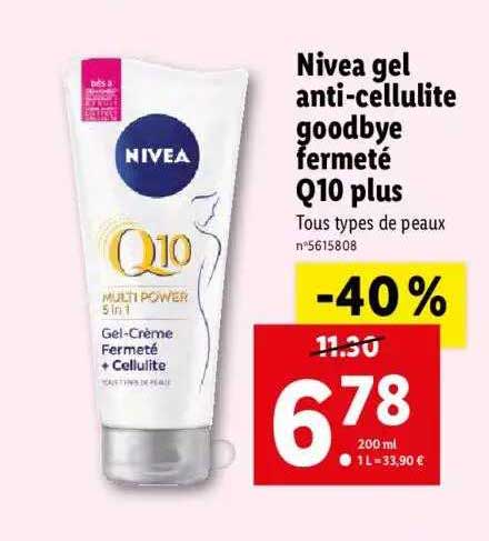 nivea gel anti-cellulite goodbye fermeté q10 plus