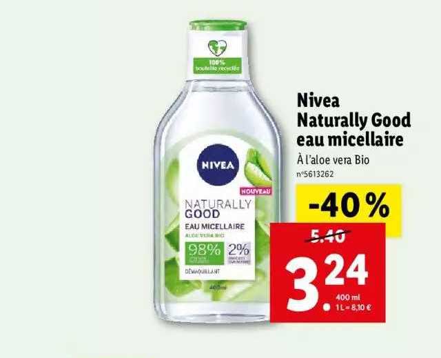 nivea naturally good eau micellaire