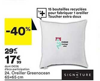 oreiller greenocean signature