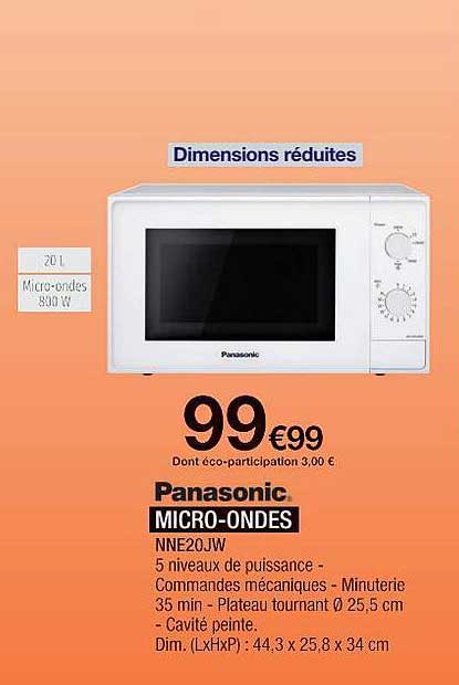 panasonic micro-ondes