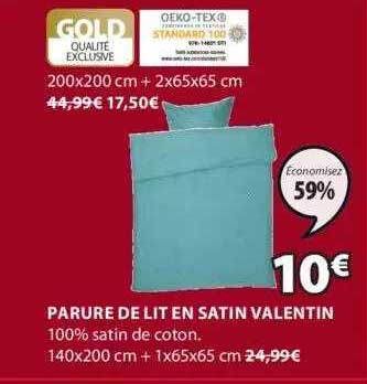 Parure De Lit En Satin Valentin