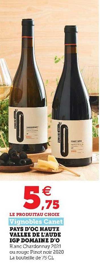 pays d'oc haute vallée de l'aude igp domaine d'o