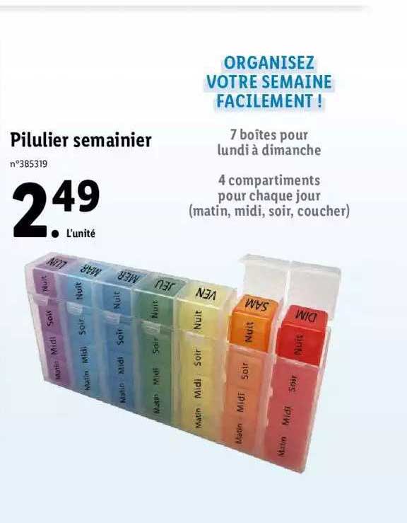 pilulier semainier