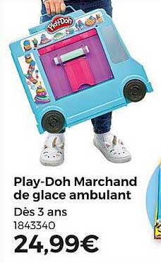 play-doh marchand de glace ambulant