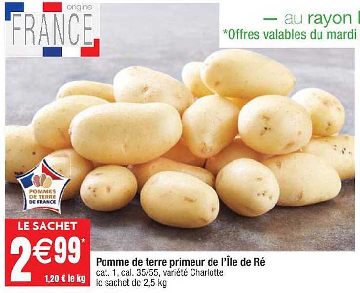 pomme de terre primeur de l'île de ré
