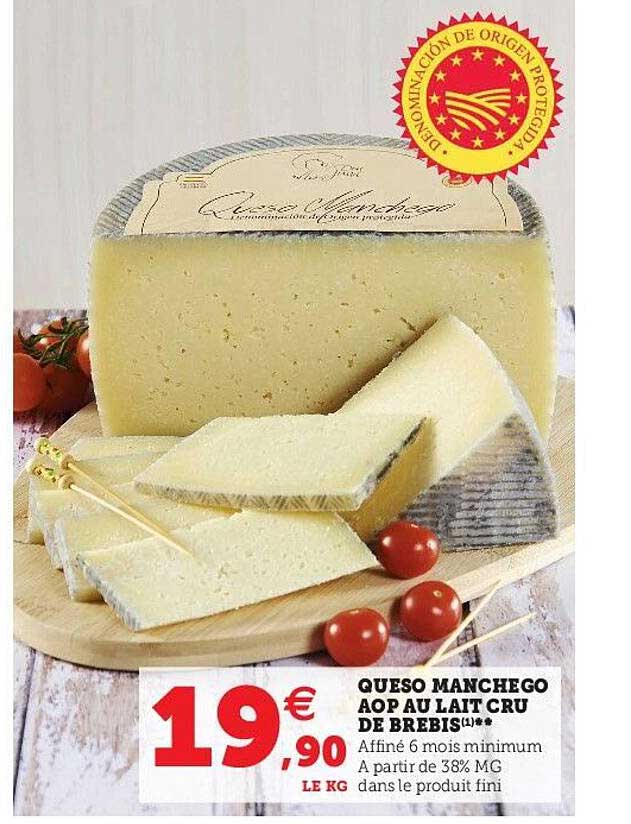 queso machego aop au lait cru de brebis