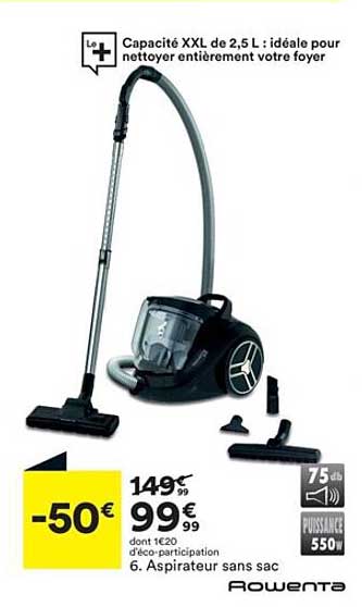 Rowenta Aspirateur Sans Sac