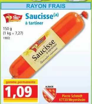 Saucisse à Tartiner