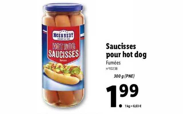 saucisses pour hot dog