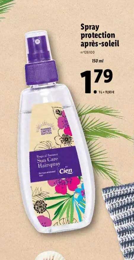 spray protection après-soleil