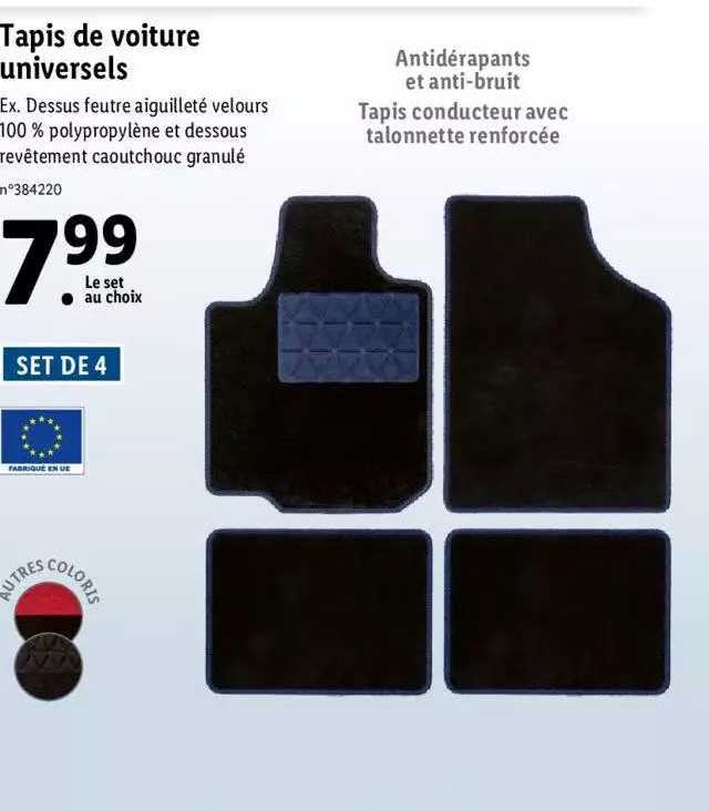 tapis de voiture universels