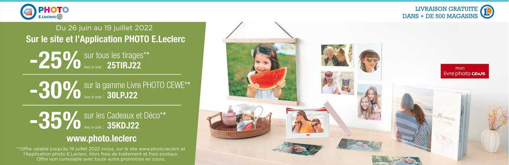 tirages, la gamme livre photo cewe, cadeaux et déco