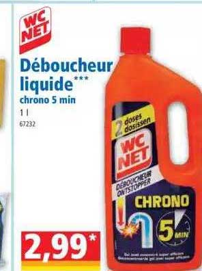 wc net déboucheur liquide chrono 5 min
