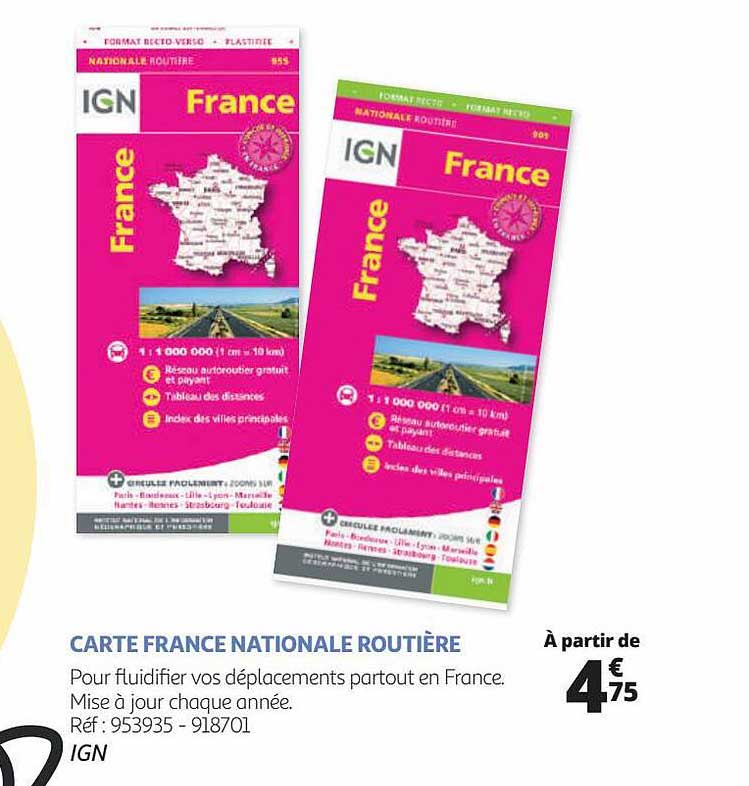 carte france nationale routière