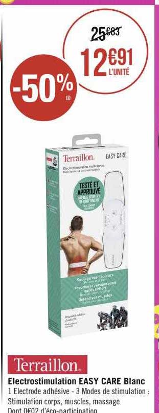 électrostimulation easy care blanc terraillon