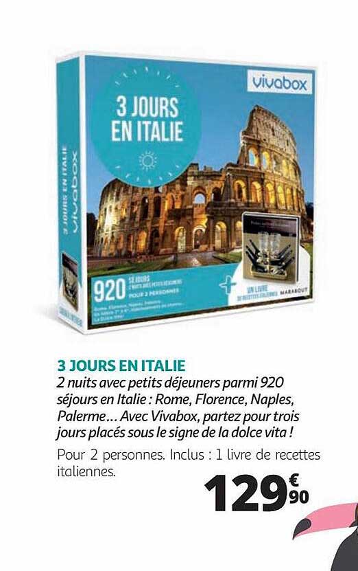 3 jours en italie vivabox