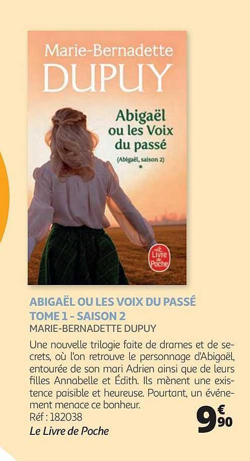 abigaël ou les voix du passé tome 1 - saison 2 - marie-bernadette dupuy