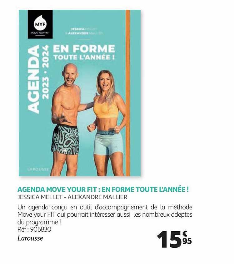 agenda move your fit : en forme toute l'année - jessica mellet - alexandre mallier