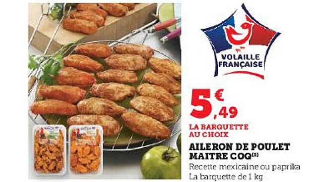 aileron de poulet maître coq