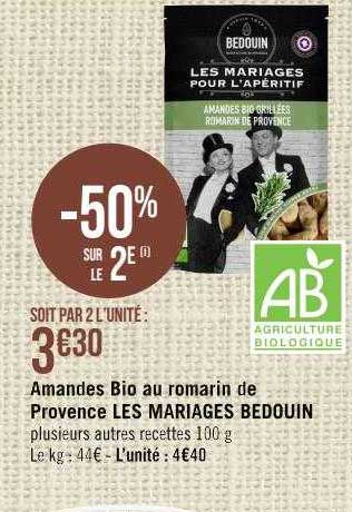 amanades bio au romarin de provence les mariages bedouin