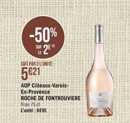 aop côteaux-varois-en-provence roche de fontrouviere