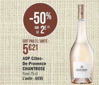 aop côtes-de-provence chantrose