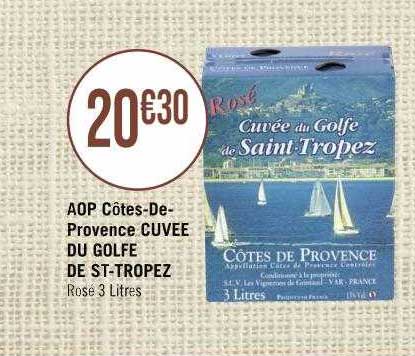 aop côtes-de-provence cuvée du golfe de st-tropez