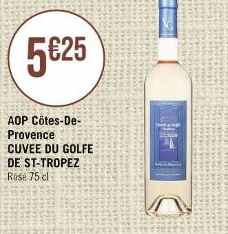 aop côtes-de-provence cuvée du golfe de st-tropez