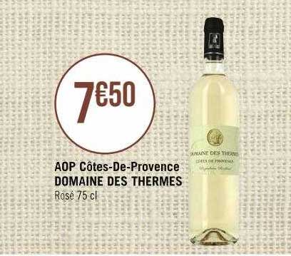 aop côtes-de-provence domaine des thermes