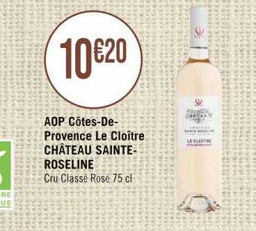 aop côtes-de-provence le cloître château sainte-roseline