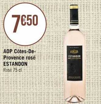 aop côtes-de-provence rosé estandon