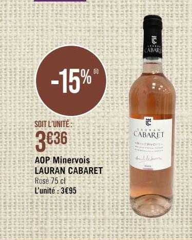 aop minervois lauran cabaret