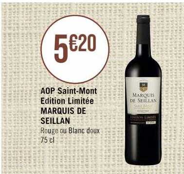 aop saint-mont édition limitée marquis de seillan