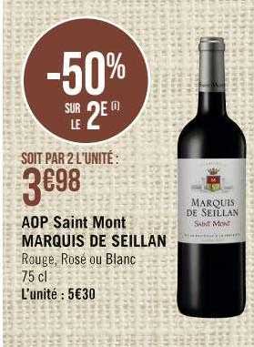aop saint mont marquis de seillan