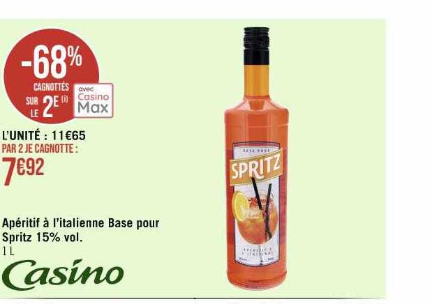 apéritif à l'italienne base pour spritz 15% vol.