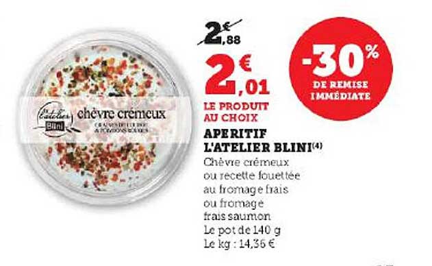 apéritif l'atelier blini