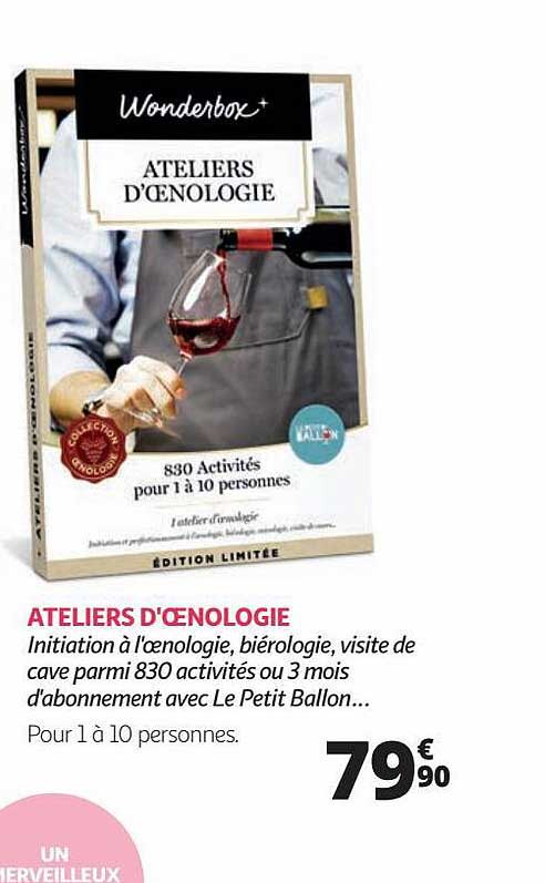 ateliers d'œnologie wonderbox
