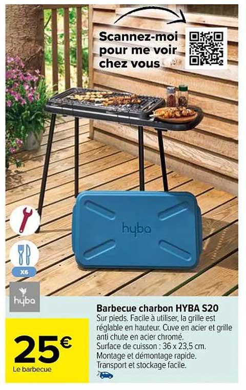 barbecue charbon hyba s20