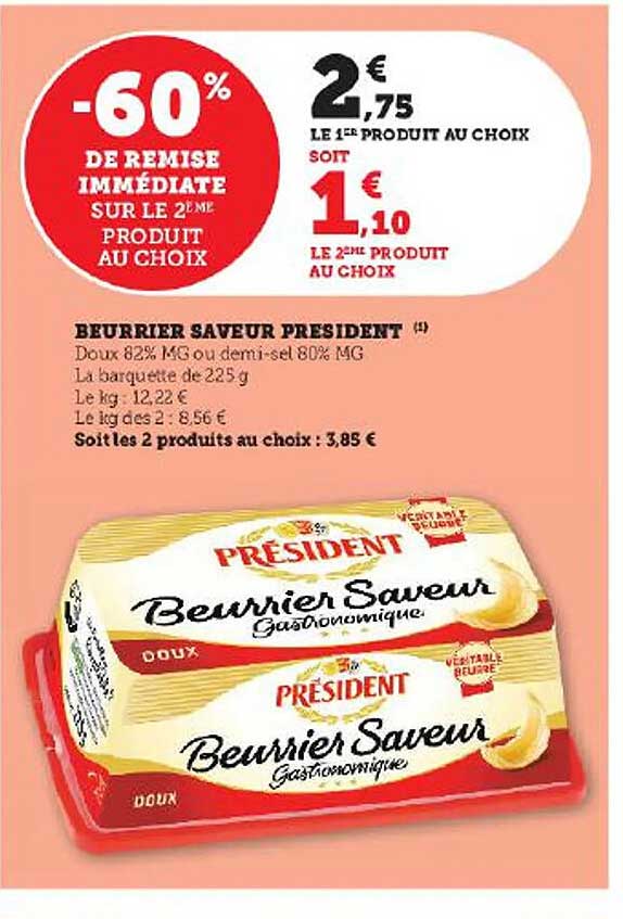 Beurrier Saveur Président