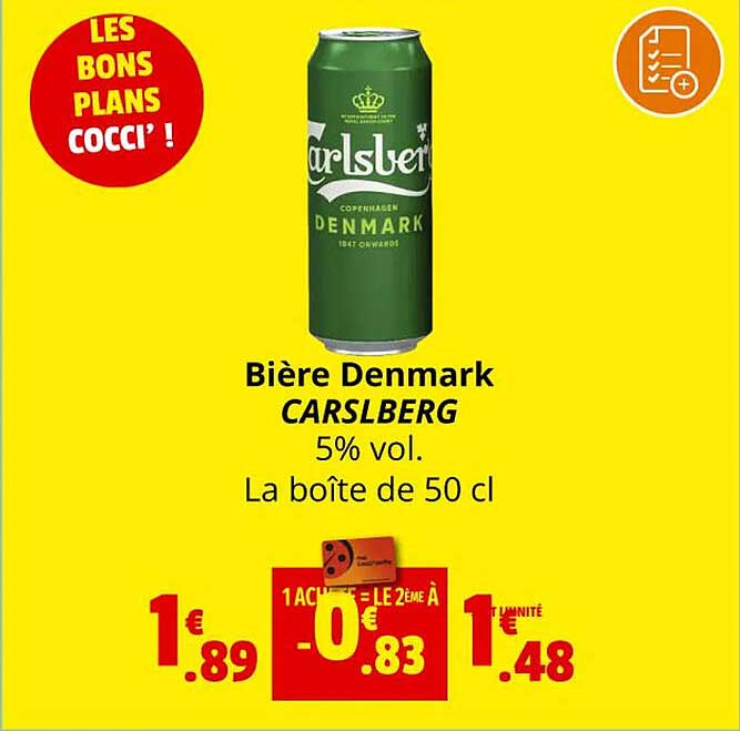 Bière Denmark Carslberg